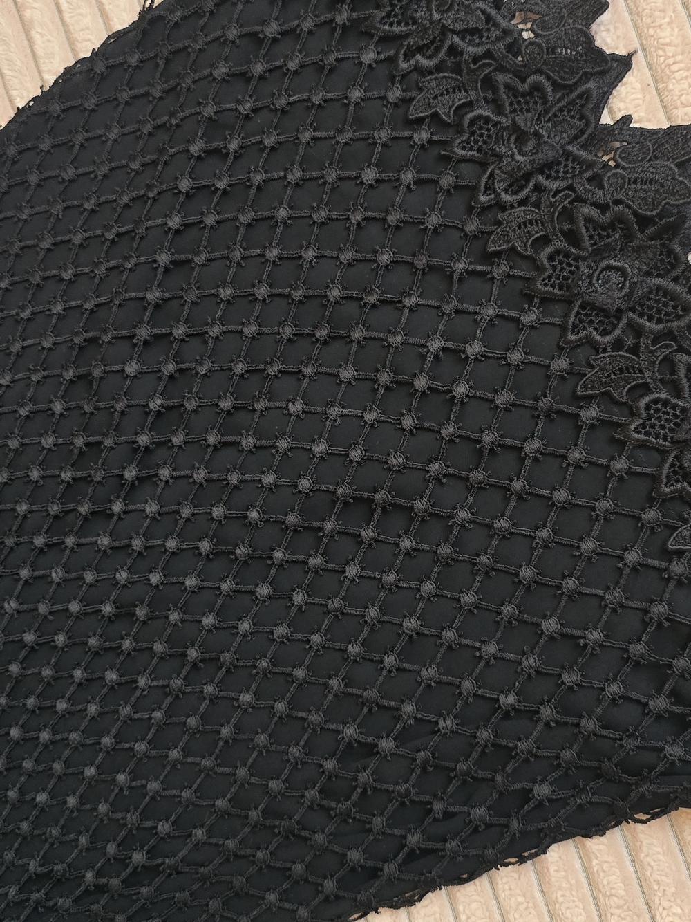 Dolce & Gabbana Black Lace-Trimmed Mini Dress - Picture 9 of 14